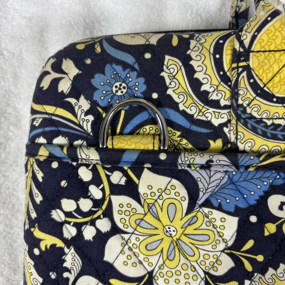 Vera Bradley Ellie Womens Handbag Multicolor Paisley Floral Portfolio Laptop Bag